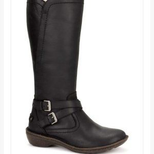 UGG Black Rosen Tall Wool Lined Winter Boots Size US 10 EU 41